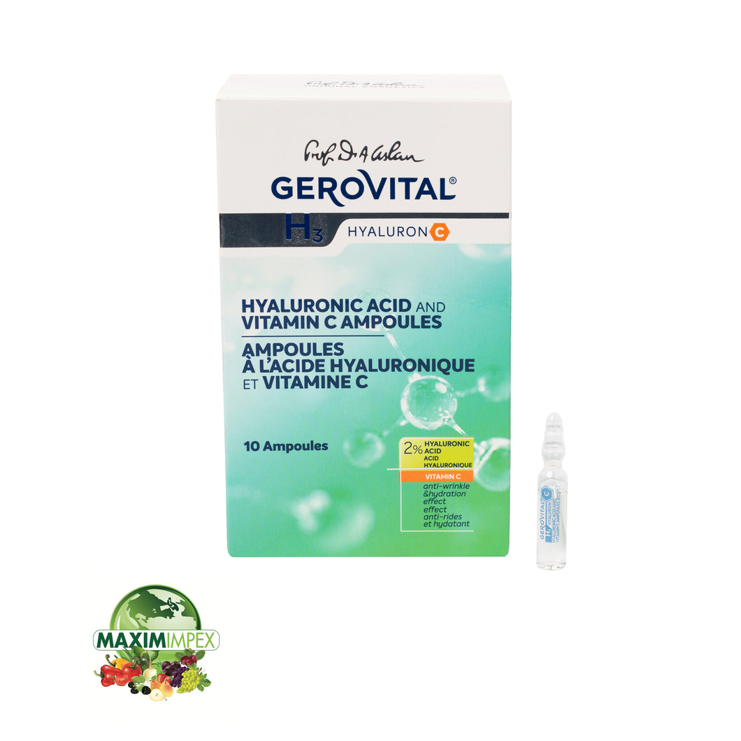 Gerovital - Ampoules à l'acide Hyaluronique et Vitamine C (491)