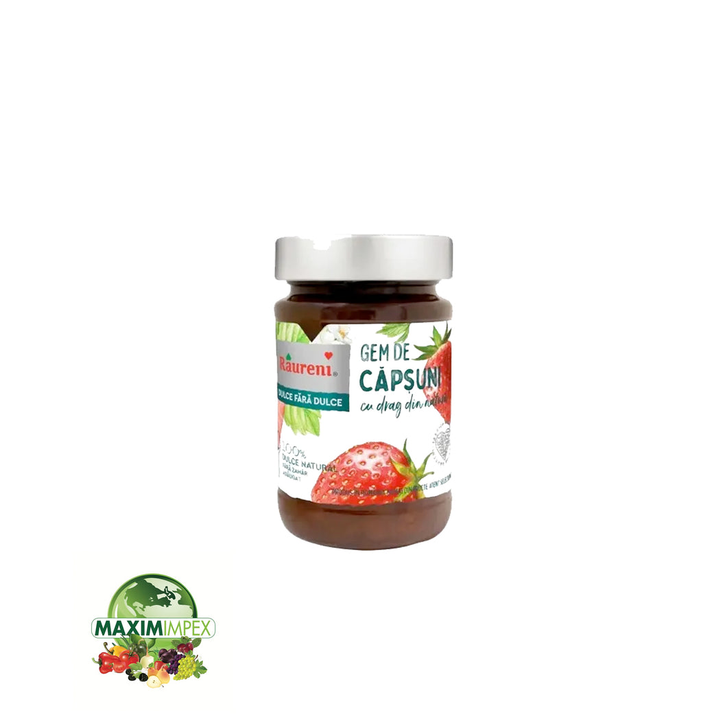 Raureni(Gem de Capsuni) - Confiture de fraises sans soucre ajouté - 230g