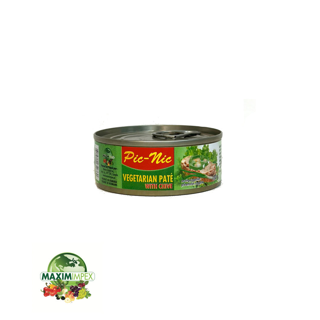 Pic-Nic(Pateu vegetal ceapa verde) - Paté Végétarien Ciboulette - 100g