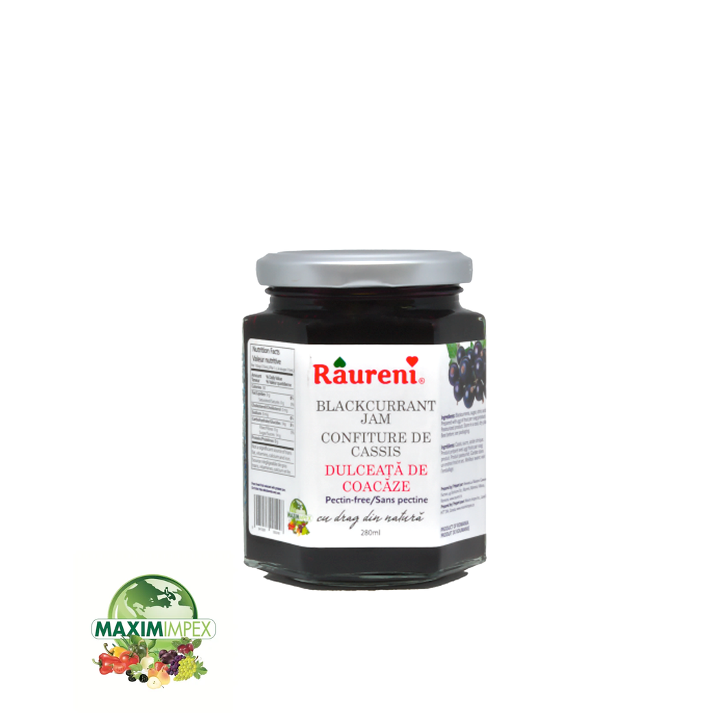 Raureni(Dulceata Coacaze) - Confiture de cassis - 280ml