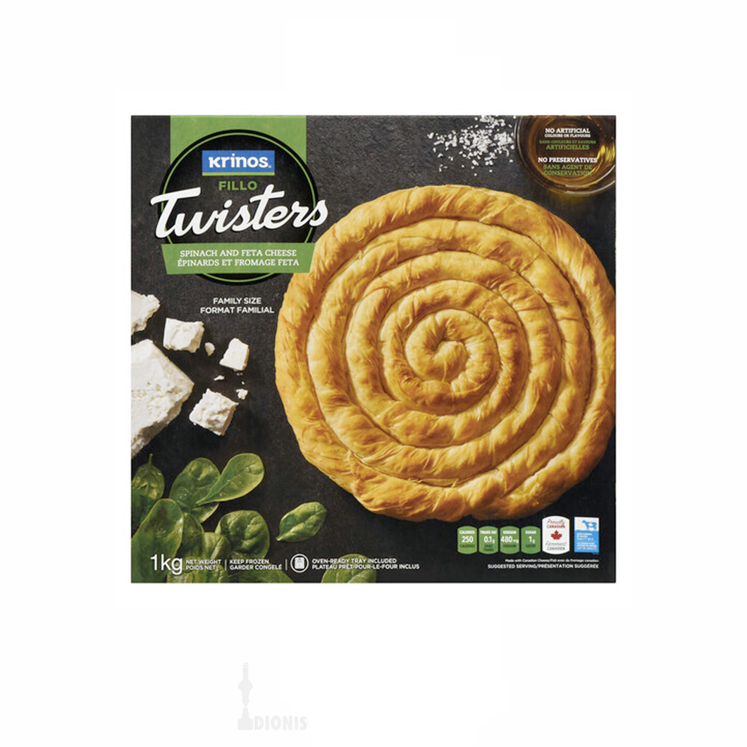 A-Krinos - Fillo Twisters -Épinards et fromage feta- 1kg