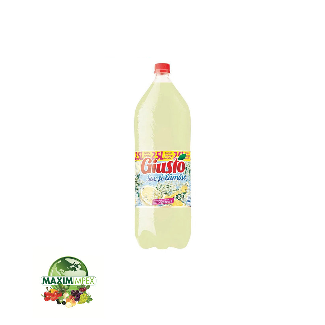 Giusto(Socata) - Boisson Gazeuse Surreau et Citron - 4 x 2.5L