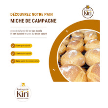 Charger l&#39;image dans la galerie, 6. Boulangerie Kiri - Miche de Campagne - 100% naturel -540g
