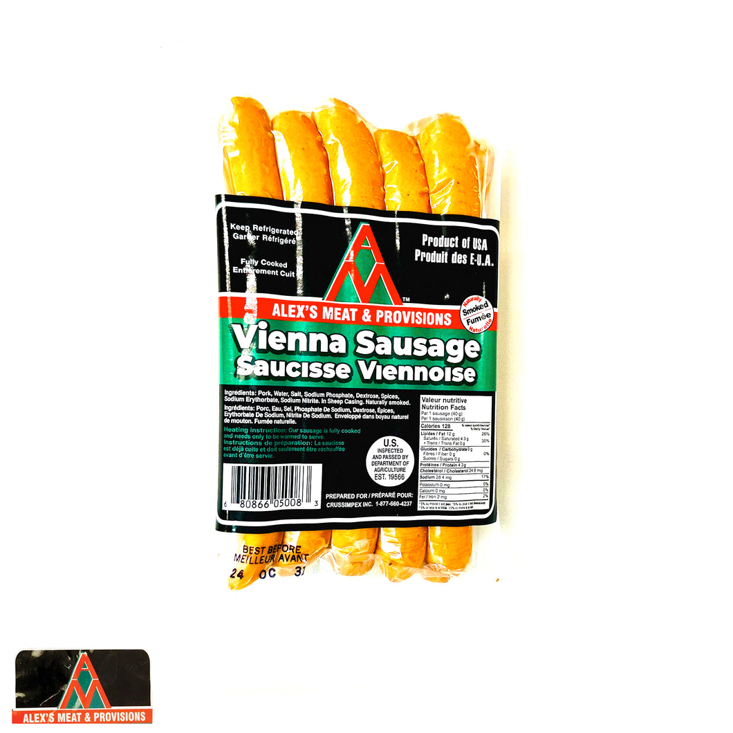 Alex -Saucisse Viennoise - 400g($2.50/100g)